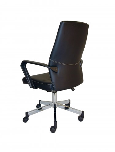 Alphason Brooklyn Faux Leather Office Chair AOC3122-BLK - enlarged view