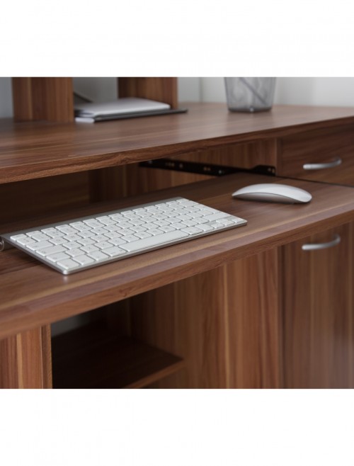 Alphason San Diego Computer Desk AW12004WAL Walnut - enlarged view