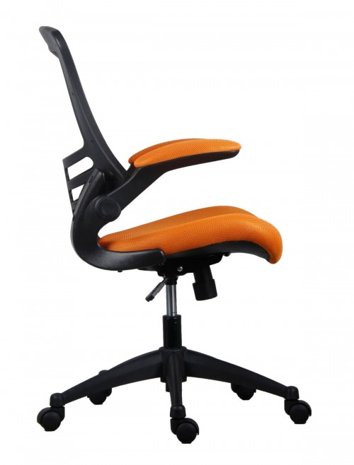 Office Chairs - Marlos Mesh Office Chair in Orange CH0790OR - enlarged view