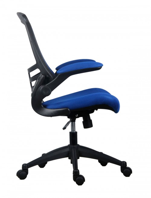 Office Chairs - Marlos Mesh Office Chair in Blue CH0790BL - enlarged view