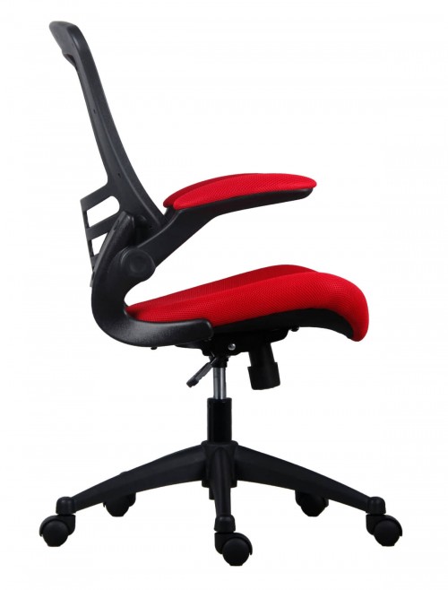 Office Chairs - Marlos Mesh Office Chair in Red CH0790RD - enlarged view