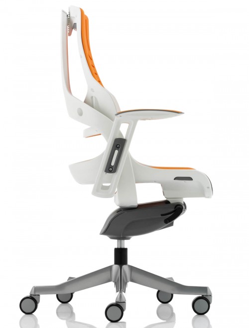 Office Chairs - Zure Orange Executive Elastomer Office Chair EX000133 - enlarged view