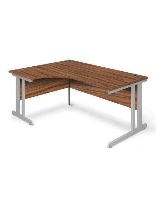 Walnut Office Desk 1600mm Aspire Ergonomic Desk ET/ED/1600/L/WN