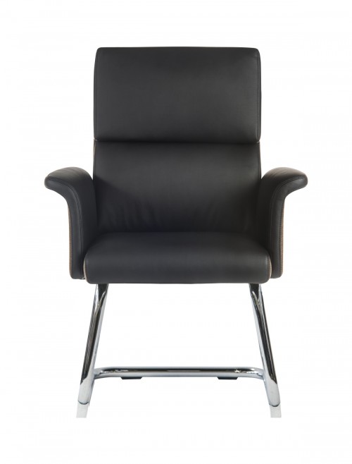 Office Chairs - Teknik Elegance Visitor Chair 6959BLK in Black - enlarged view