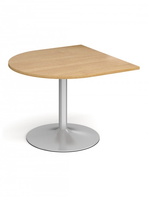 Dams Radial Extension Table with Silver Trumpet Base TB10D-S - enlarged view