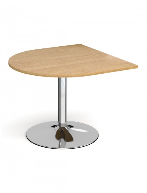 Dams Radial Extension Table with Chrome Trumpet Base TB10D-C - enlarged view