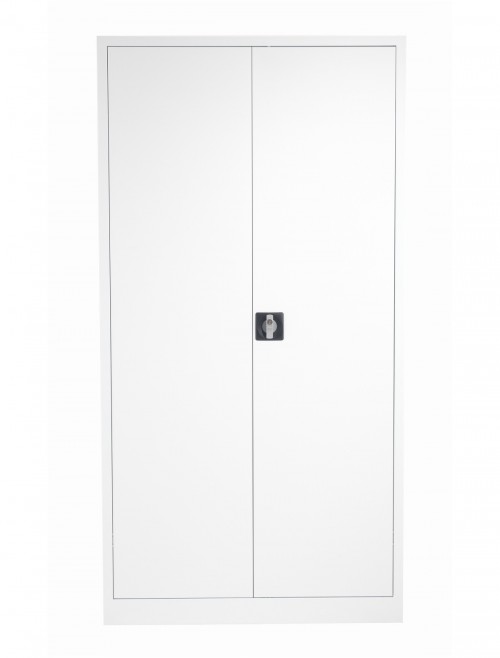 Steel Storage - TC Talos 1790mm Steel Cupboard TCSDDC1790WH in White - enlarged view