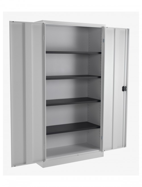 Steel Storage - TC Talos 1790mm Steel Cupboard TCSDDC1790GR in Grey - enlarged view