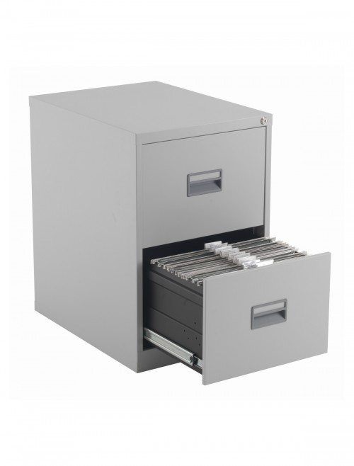 Talos Metal Filing Cabinet 2 Drawer Grey TCS2FC-GR by TC Office