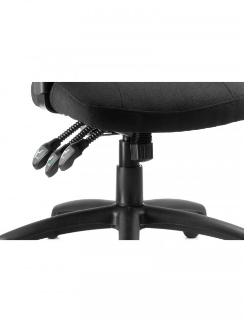 Office Chairs - Galaxy Black Fabric Operators Chair - enlarged view