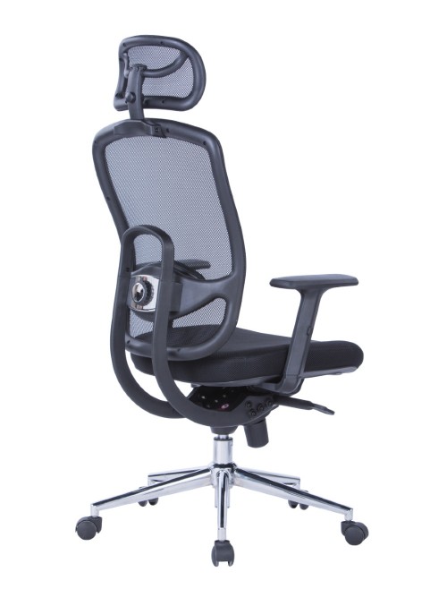 Mesh Office Chair Miami Black AOC2800BLK by Alphason - enlarged view