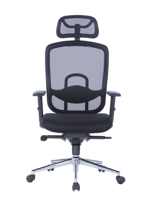 Mesh Office Chair Miami Black AOC2800BLK by Alphason - enlarged view