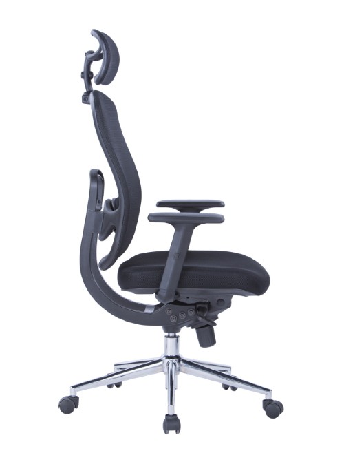 Mesh Office Chair Miami Black AOC2800BLK by Alphason - enlarged view