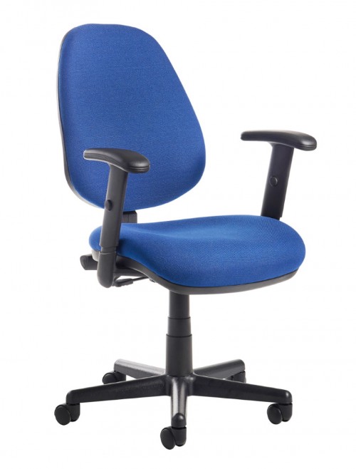 Office Chair Blue Bilbao Operator Chairs BILB1-B by Dams - enlarged view