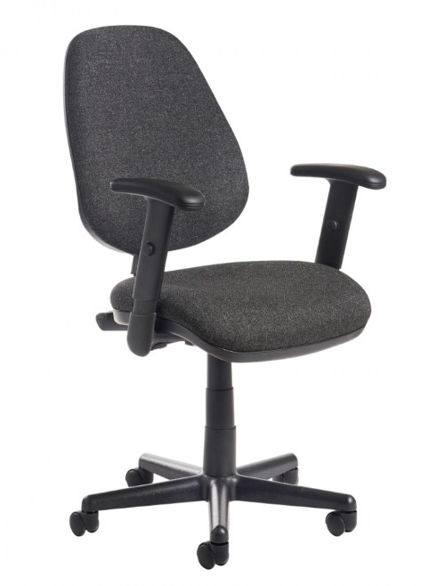 Office Chair Charcoal Bilbao Operator Chairs BILB1-C by Dams - enlarged view