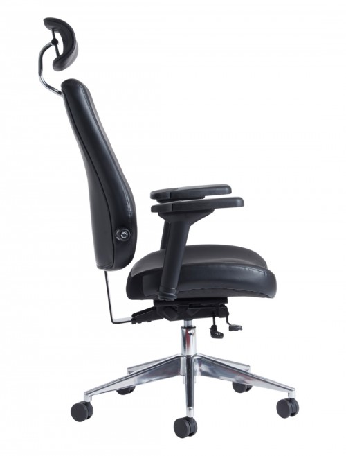 Office Chair Franklin High Back 24 Hour Task Chair FRA400K2 by Dams - enlarged view