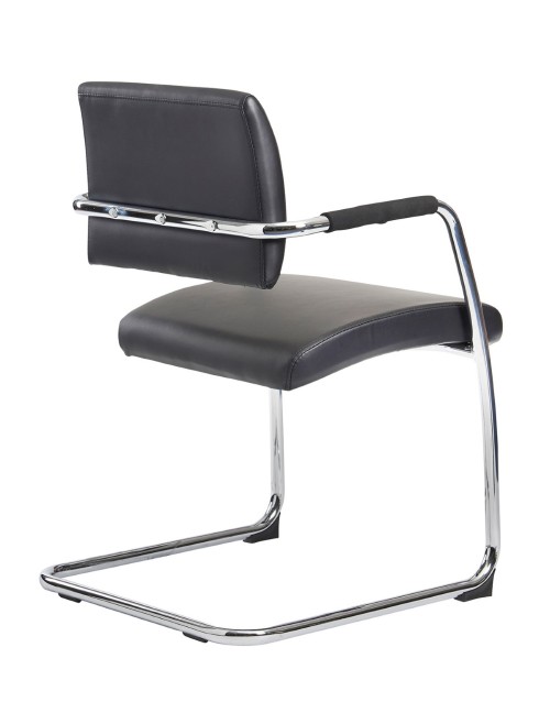 BRU100C1 - 2 Pack Bruges Faux Leather Cantilever Chair - Boardroom/Visitors - enlarged view