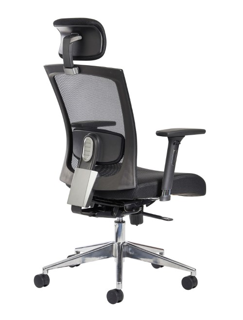 Mesh Office Chair Black Gemini Task Operators Chair GEM302K2 by Dams - enlarged view