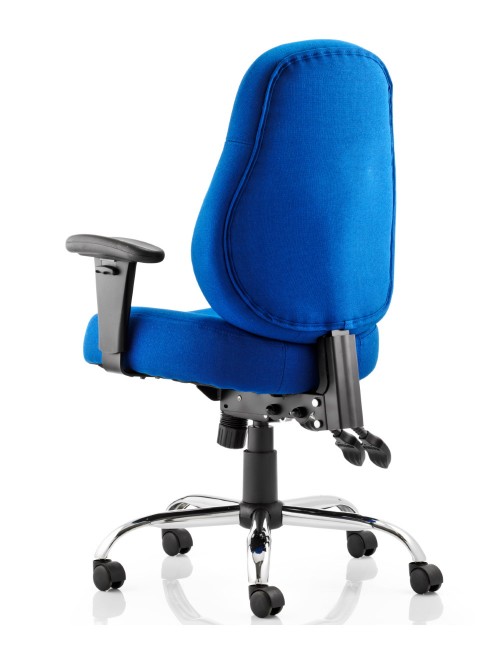 Office Chairs - Dynamic Storm Fabric Operators Chair in Blue - enlarged view