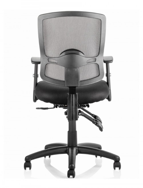 Office Chairs - Dynamic Portland 3 Black Mesh Office Chair OP000110 - enlarged view