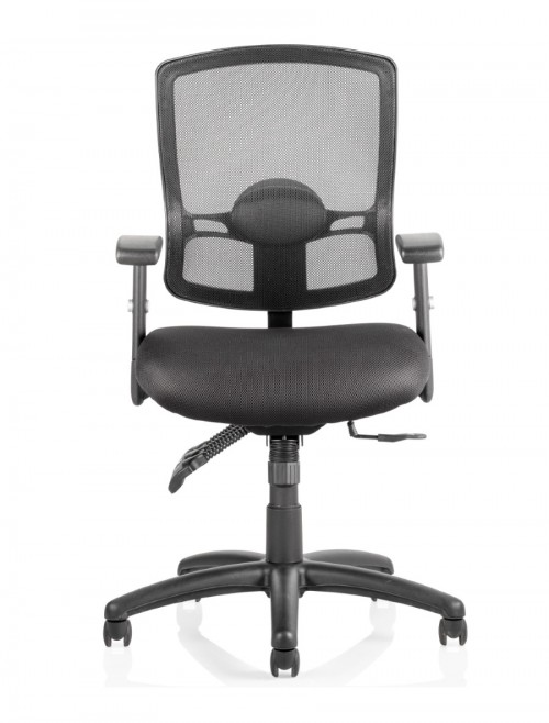 Office Chairs - Dynamic Portland 3 Black Mesh Office Chair OP000110 - enlarged view