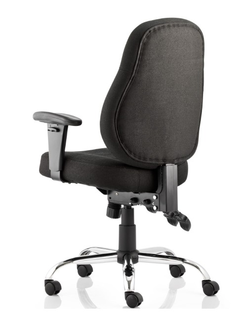 Office Chairs - Dynamic Storm Fabric Operator Chair in Black - enlarged view