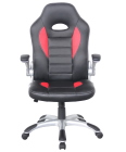 Talladega Black and Red Office Chair