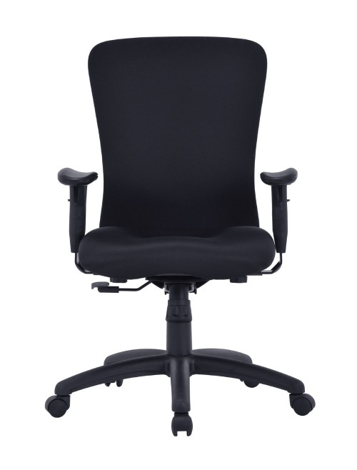 Black Office Chair Fortis Bariatric Fabric Task Chair BCF/K360/BK by Eliza Tinsley - enlarged view