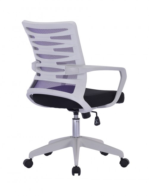 Mesh Office Chair Purple Spyro BCM/K488/WH-PL by Eliza Tinsley - enlarged view