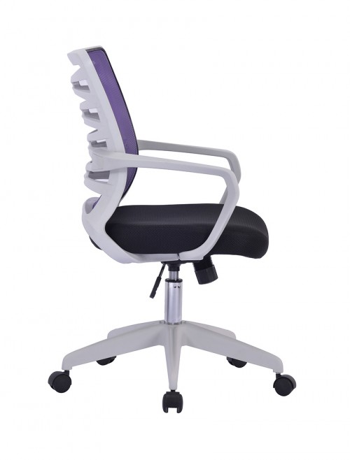 Mesh Office Chair Purple Spyro BCM/K488/WH-PL by Eliza Tinsley - enlarged view