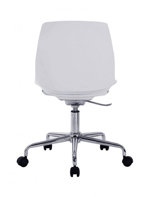 Poly Office Chair White Flow Swivel Chair BCP/K544/WH-BK by Eliza Tinsley - enlarged view