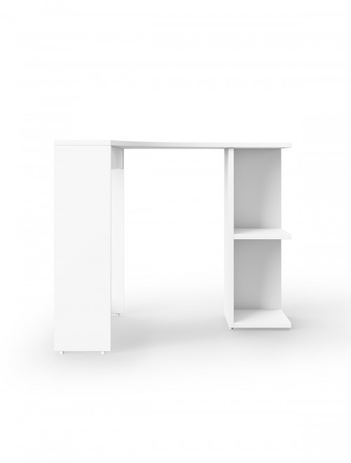 Home Office Desk White Chesil Corner Desk AW3120 by Alphason - enlarged view