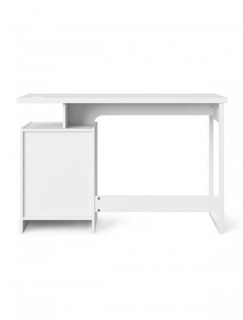 Home Office Desk White Bridport Computer Desk AW3130 by Alphason Dorel - enlarged view