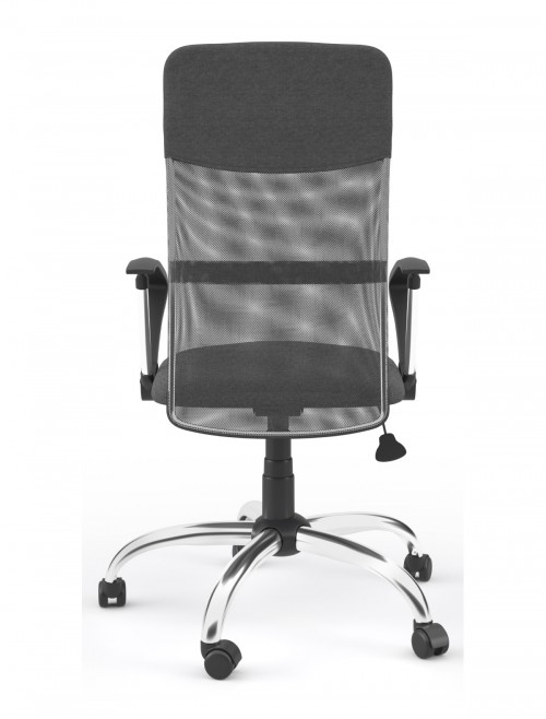 Mesh Office Chair Grey Orlando Computer Chair AOC4087GRY by Alphason - enlarged view