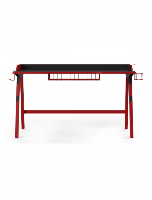 Gaming Desk Fuego Red and Black Home Office Desk AW9230 by Alphason Dorel - enlarged view