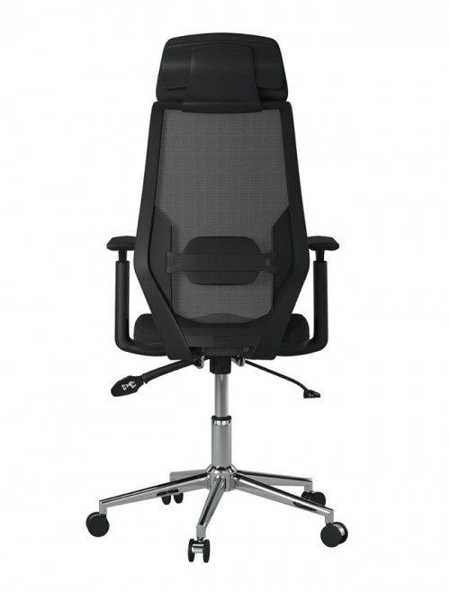 Mesh Office Chair Black Clifton Computer Chair AOC1299BLK by Alphason