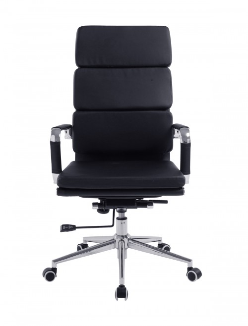 Office Chair Black Bonded Leather Avanti High Back Chair BCL/6003/BK by Eliza Tinsley - enlarged view