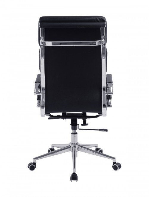 Office Chair Black Bonded Leather Avanti High Back Chair BCL/6003/BK by Eliza Tinsley - enlarged view