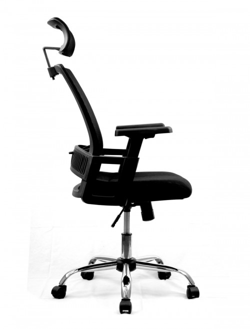 Mesh Office Chair Black Alpha Computer Chair BCM/F816/BK by Eliza Tinsley - enlarged view