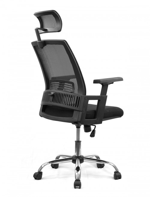 Mesh Office Chair Black Alpha Computer Chair BCM/F816/BK by Eliza Tinsley - enlarged view