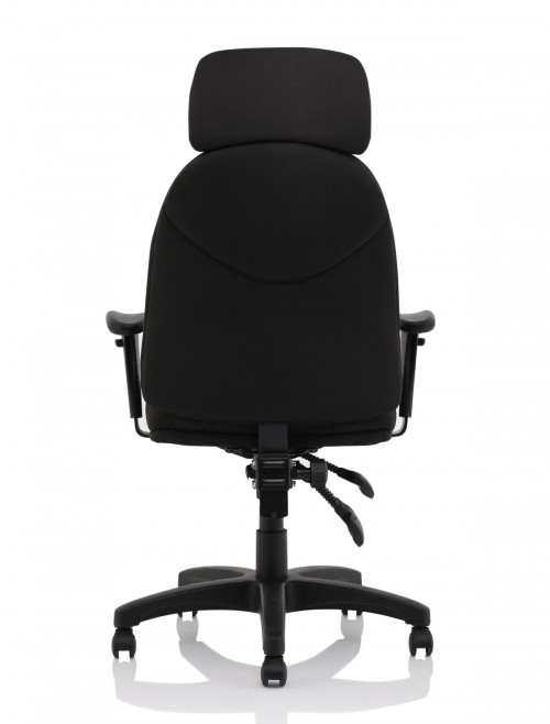 Office Chair Black Jet Fabric Executive Chair OP000236 by Dynamic - enlarged view