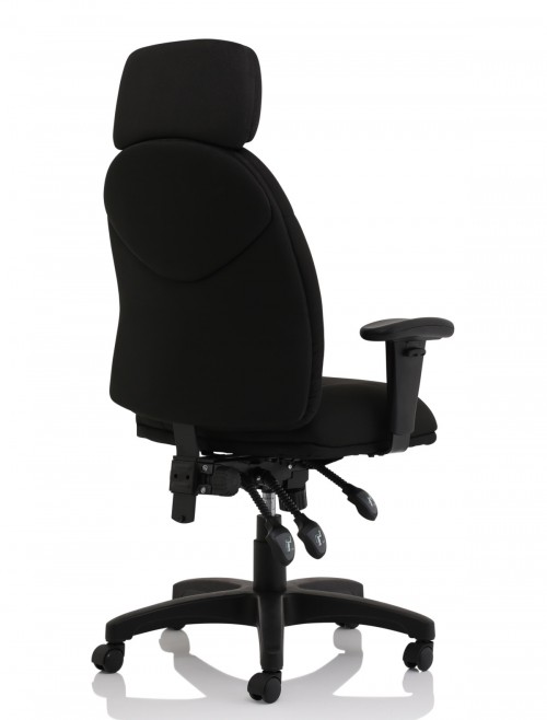 Office Chair Black Jet Fabric Executive Chair OP000236 by Dynamic - enlarged view