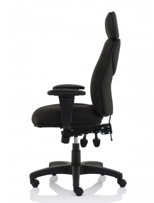 Office Chair Black Jet Fabric Executive Chair OP000236 by Dynamic - enlarged view