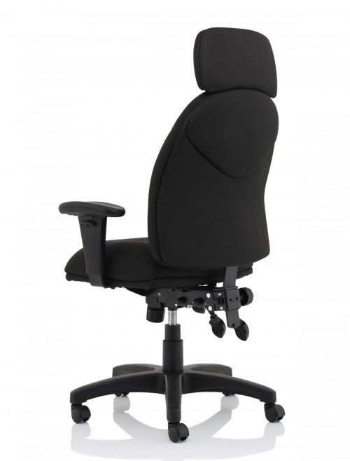 Office Chair Black Jet Fabric Executive Chair OP000236 by Dynamic - enlarged view