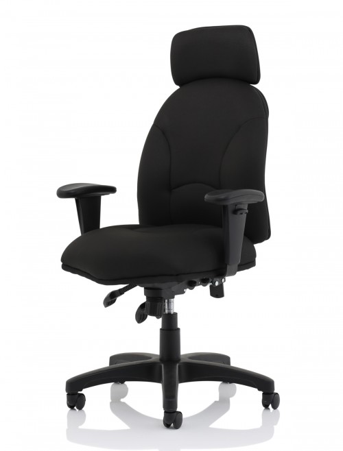 Office Chair Black Jet Fabric Executive Chair OP000236 by Dynamic