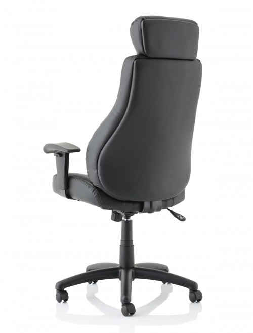 Office Chair Black Windsor Bonded Leather Executive Chair EX000213 by Dynamic - enlarged view