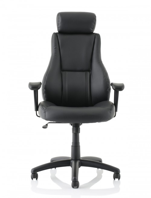 Office Chair Black Windsor Bonded Leather Executive Chair EX000213 by Dynamic - enlarged view