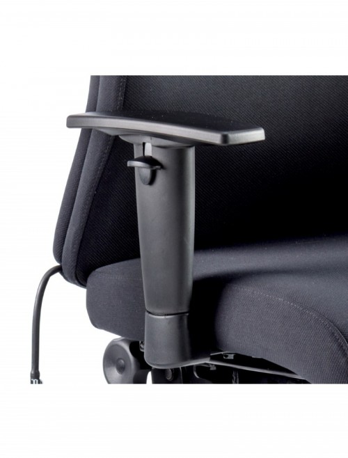 Office Chair Black Onyx 24 Hour Ergonomic Computer Chair OP000095 by Dynamic - enlarged view