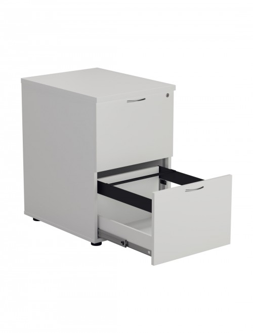 Office Storage White Filing Cabinet 2 Drawer TES2FCWH by TC - enlarged view