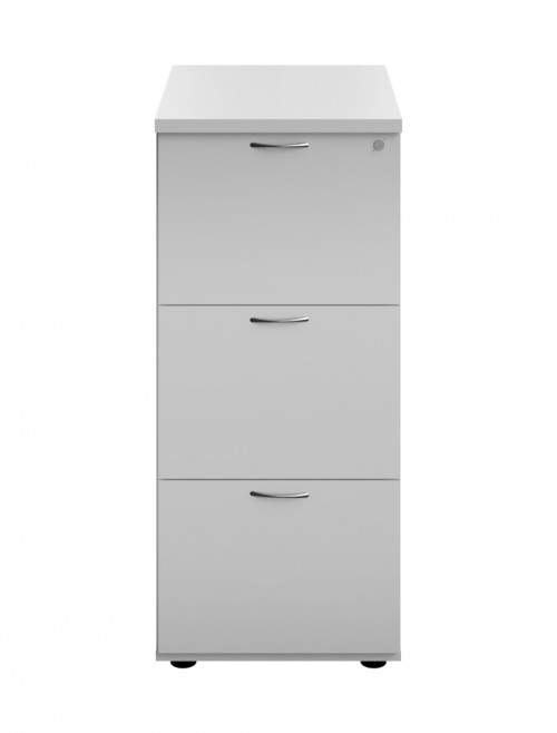 Office Storage White Filing Cabinet 3 Drawer TES3FCWH by TC - enlarged view